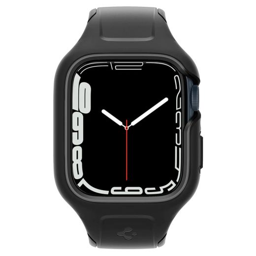 Ремешок с чехлом Spigen Liquid Air Pro Black для Apple Watch 45mm (ACS04182)