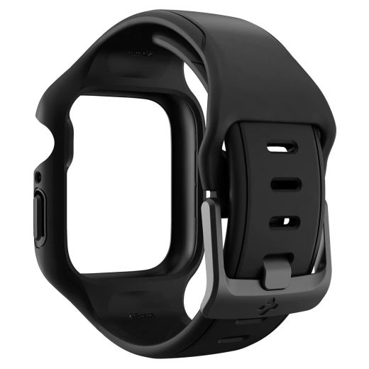 Ремешок с чехлом Spigen Liquid Air Pro Black для Apple Watch 45mm (ACS04182)