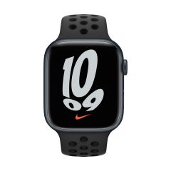 Смарт-часы Apple Watch Nike Series 7 GPS, 41mm Midnight Aluminium Case With Nike Sport Band Anthracite/Black (MKN43)