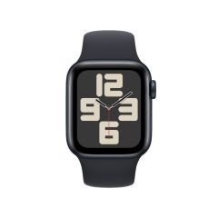 Смарт-годинник Apple Watch Series SE GPS, 44mm Midnight Aluminium Case with Midnight Sport Band Size M/L (MRE93) 2023