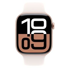 Смарт-часы Apple Watch Series 10 GPS 46мм Rose Gold Aluminium Case with Light Blush Sport Band M/L (MWWU3)