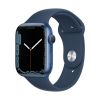 Смарт-годинник Apple Watch Series 7 GPS, 41mm Blue Aluminium Case With Blue Sport Band (MKN13)