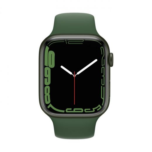 Смарт-часы Apple Watch Series 7 GPS, 41mm Green Aluminium Case With Green Sport Band (MKN03)