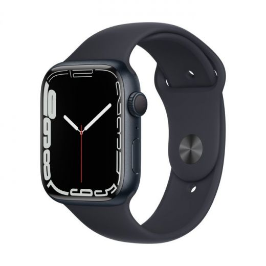 Смарт-годинник Apple Watch Series 7 GPS, 41mm Midnight  Aluminium Case With Midnight Sport Band (MKMX3)