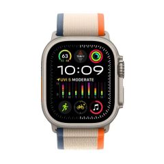 Смарт-годинник Apple Watch Ultra 2 49mm (GPS + Cellular) Titanium Case with Orange/Beige Trail Loop Band S/M (MRF13)