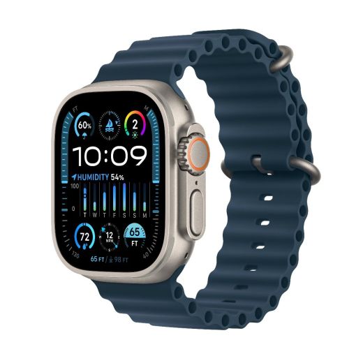 Смарт-часы Apple Watch Ultra2 49mm (GPS + Cellular) Titanium Case with Blue Ocean Band (MREG3)