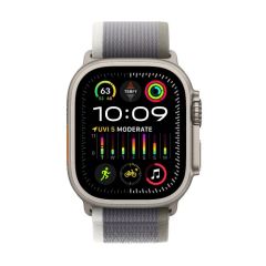 Смарт-годинник Apple Watch Ultra 2 49mm (GPS + Cellular) Titanium Case with Green/Gray Trail Loop Band M/L (MRF43)