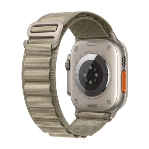 Оригінальний ремінець Apple Alpine Loop Small Olive для Apple Watch 49mm | 45mm | 44mm (MT5T3)