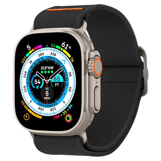 Ремінець Spigen Lite Fit Ultra Black для Apple Watch 49mm | 45mm | 44mm (AMP05983)