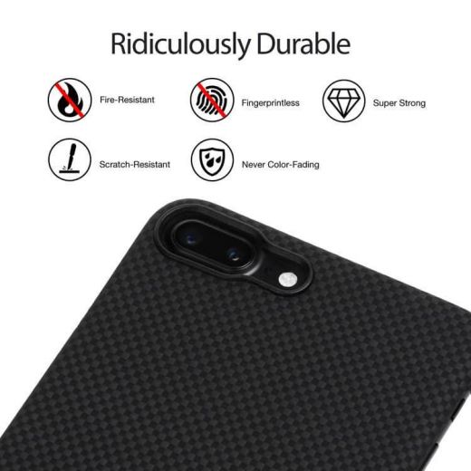 Чехол Pitaka Aramid Black/Grey (K17002S) для iPhone 8 Plus / 7 Plus