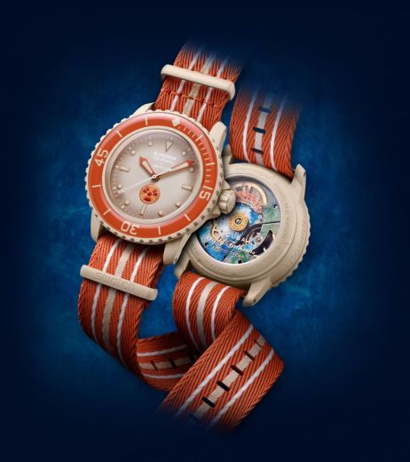 Годинник Blancpain X Swatch Bioceramic Scuba Fifty Fathoms Arctic Ocean
