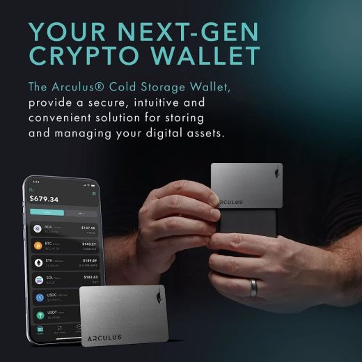 Гаманець для криптовалюти Arculus® Crypto Cold Storage Wallet Silver