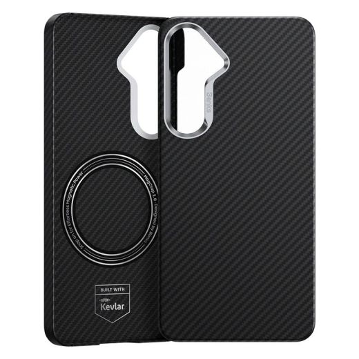 Карбоновый чехол Benks ArmorAir Case built with Kevlar® 600D Black для Samsung Galaxy S25