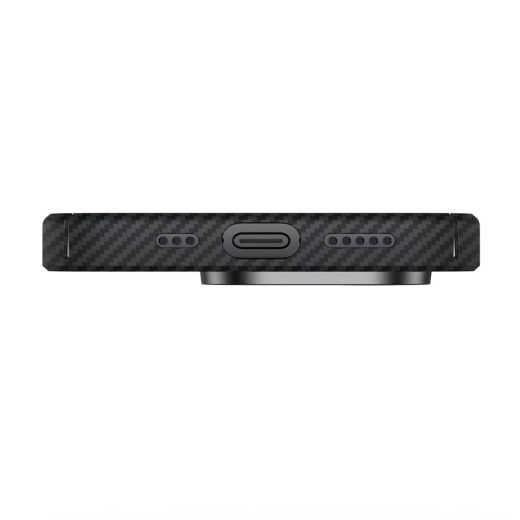 Карбоновый чехол Benks Armor Air Kevlar Case (600D) with MagSafe Black для iPhone 15 Pro