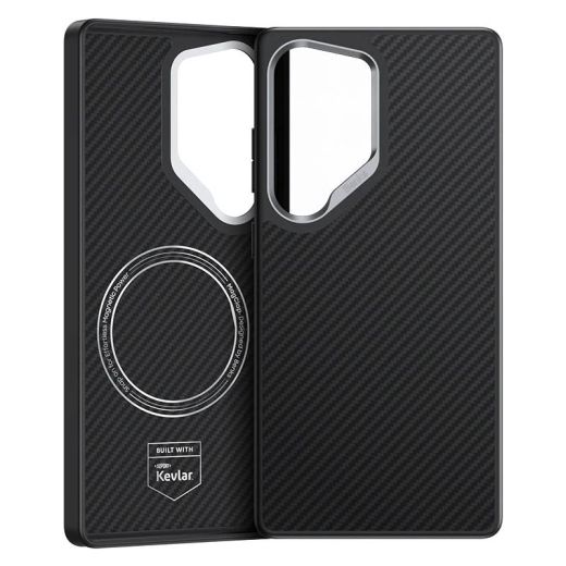 Карбоновый чехол Benks ArmorPro Case built with Kevlar® 600D Black для Samsung Galaxy S25 Ultra