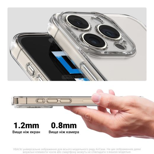 Прозорий чохол ArmorStandart Air Camera cover Clear для Samsung Galaxy S25 Plus (ARM81593)