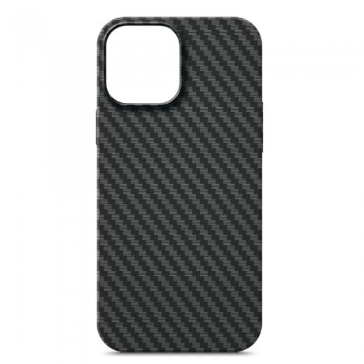 Карбоновый чехол ArmorStandart LikeCarbon MagCase Black для iPhone 13 Pro Max (ARM66362)