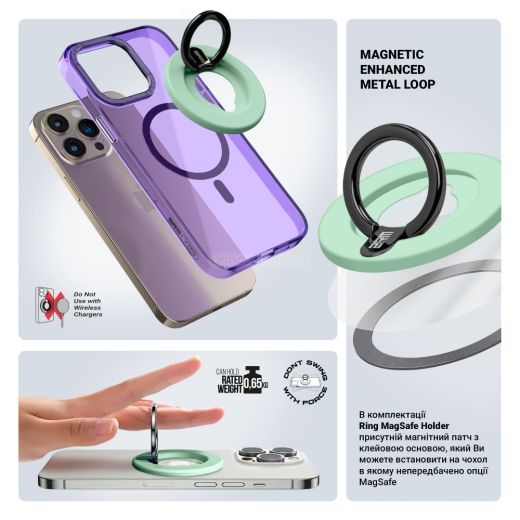 Магнітне кільце тримач ArmorStandart Ring MagSafe Holder Green (ARM70587)