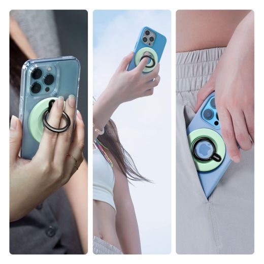 Магнітне кільце тримач ArmorStandart Ring MagSafe Holder Green (ARM70587)