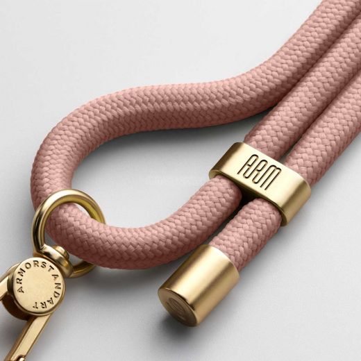 Ремешок для смартфона ArmorStandart Rope Gold Rose with Clear holder (ARM67203)