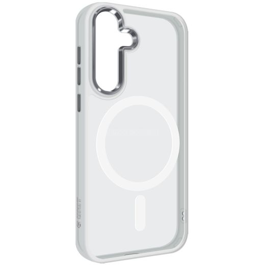 Чохол ArmorStandart Unit MagSafe Matte Clear Silver для Samsung Galaxy S25 (ARM82261)