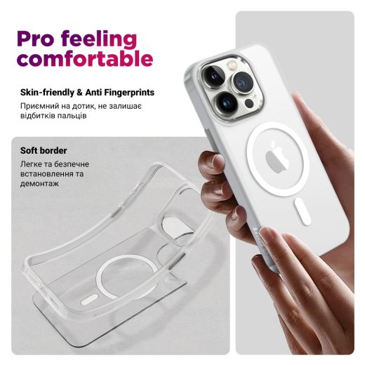 Чехол ArmorStandart Unit MagSafe Matte Clear Silver для Samsung Galaxy S25 Plus (ARM82264)