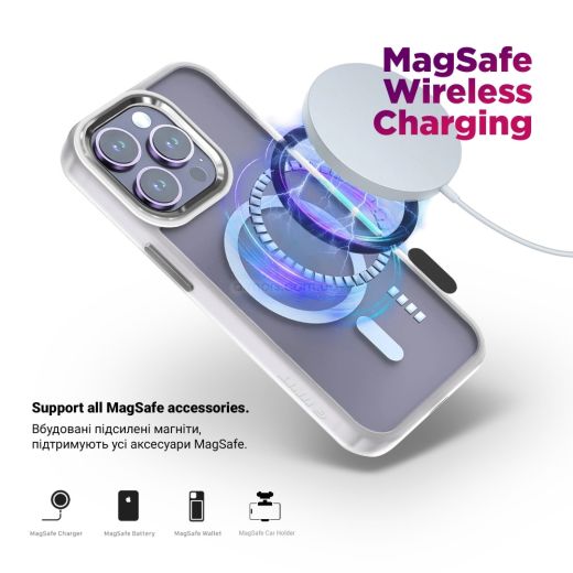 Чехол ArmorStandart Unit MagSafe Matte Clear Silver для Samsung Galaxy S25 Plus (ARM82264)