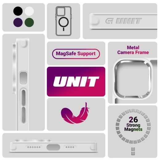 Чохол ArmorStandart Unit MagSafe Matte Clear Silver для Samsung Galaxy S25 (ARM82261)