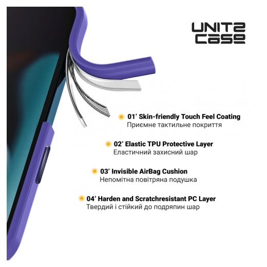 Противоударный чехол ArmorStandart UNIT2 Lavender для Samsung S24 (ARM74813)