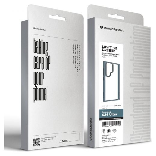 Противоударный чехол ArmorStandart UNIT2 Titanium Grey для Samsung S24 Ultra (ARM74823)