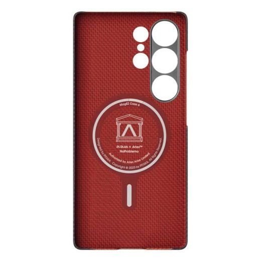 Карбоновый чехол Pitaka x Aries Tactile Woven Case, NoProblemo для Samsung Galaxy S25 Ultra (AS2501UNOP)