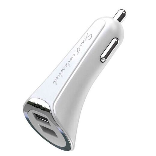 Автомобільна зарядка iWALK Dolphin Duo 3.4A White