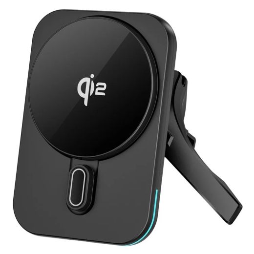 Автодержатель WIWU CH-323 Qi2 MAGO Wireless Car Charger 15W Black