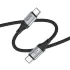 Кабель HOCO X102 Fresh 60W Charging Data Cable Type-C to Type-C 1м Black