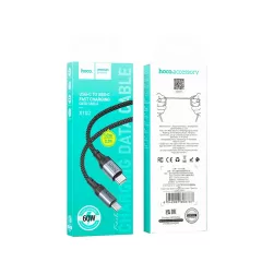 Кабель HOCO X102 Fresh 60W Charging Data Cable Type-C to Type-C 1м Black