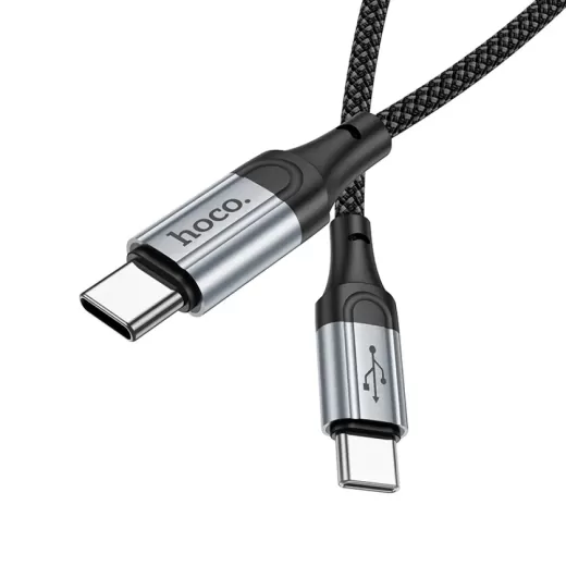 Кабель HOCO X102 Fresh 60W Charging Data Cable Type-C to Type-C 1м Black