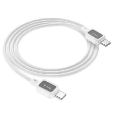 Кабель HOCO X108 Benefit 60W Silicone Charging Data Cable USB-C to USB-C 1м White