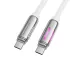 Кабель HOCO U136 Prize 60W Charging Data Cable USB-C to USB-C 1,2м White