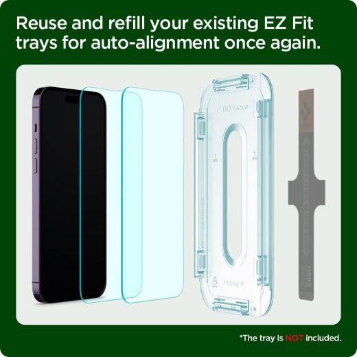 Защитное стекло Spigen Tempered Glass Screen Protector Refills [GlasTR EZ FIT Refills] (2 шт.) для iPhone 14 Plus | 13 Pro Max (B09T5SPSBP)