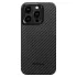 Карбоновый чехол Pitaka MagEZ Case 4 1500D Black/Grey (Twill) для iPhone 15 Pro (KI1501P)