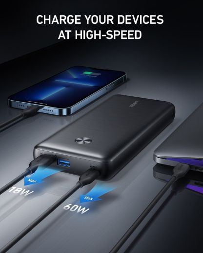 Повербанк (внешний аккумулятор) Anker 737 Power Bank (PowerCore 26K for Laptop)