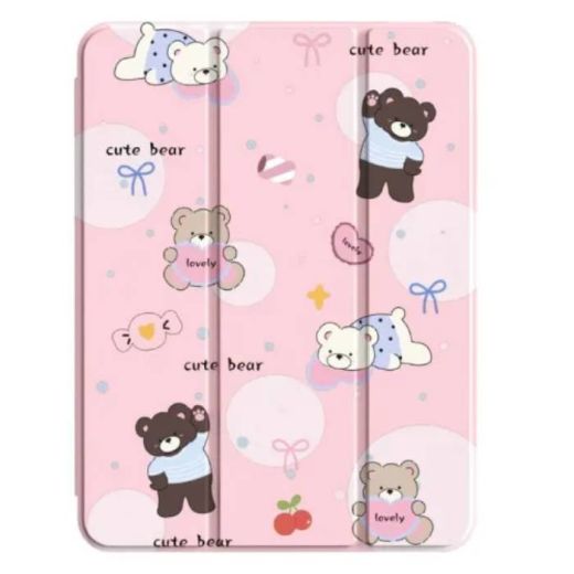 Чехол-подставка Mutural Xing Yi Case Cute Bear Pink для iPad 11'' (2025) | iPad 10.9" (2022)