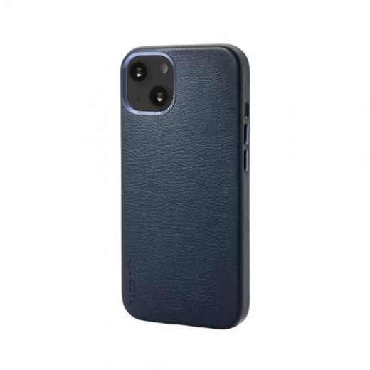 Кожаный чехол Decoded Back Cover Navy для iPhone 13 (D22IPO61BC6MNY)