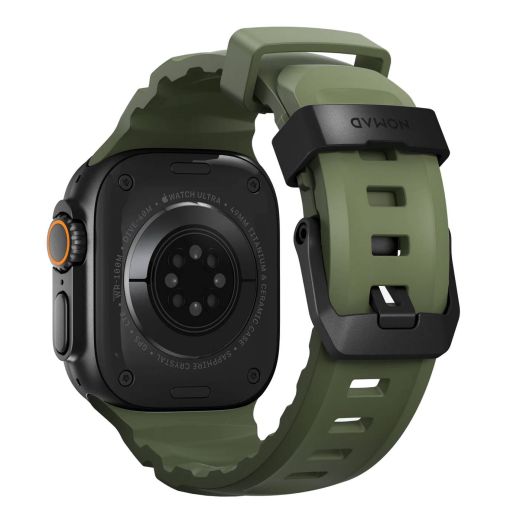 Ремінець Nomad Rocky Point Band Forest / Black Hardware для Apple Watch 49мм | 46мм | 45мм | 44мм (NM014797858)