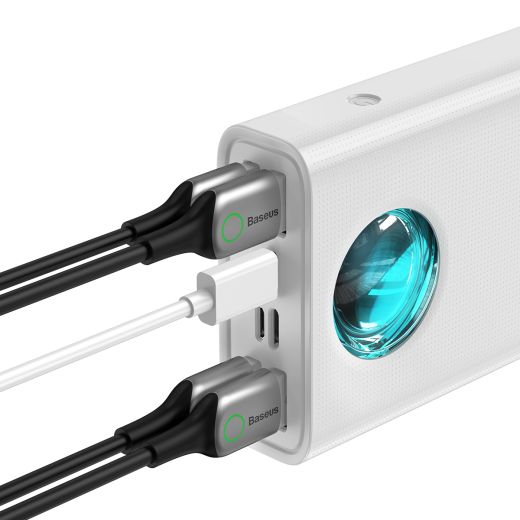 Повербанк Baseus Amblight Digital Display Quick Charge 30000mAh 65W White (PPLG-A02)