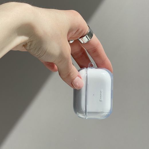 Прозорий силіконовий чохол Baseus Crystal Series Protective Case Clear для Apple AirPods 3 (ARAP000000)