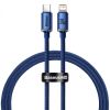 Кабель Baseus Crystal Shine Type-C to Lightning 20W 1.2m Blue (CAJY000203)