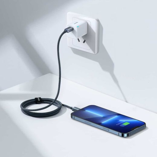 Кабель Baseus Crystal Shine Type-C to Lightning 20W 1.2 метр Purple (CAJY000205)