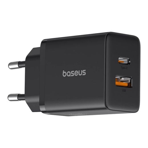 Швидка зарядка Baseus Cube Fast Charger Type-C + USB 30W Cluster Black (P10111404113-00)