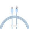 Кабель с контролем температуры Baseus Explorer Series USB-A to Lightning Blue для iPhone 2.4A 1 метр (CATS010003)